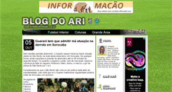 Desktop Screenshot of blogdoari.futebolinterior.com.br